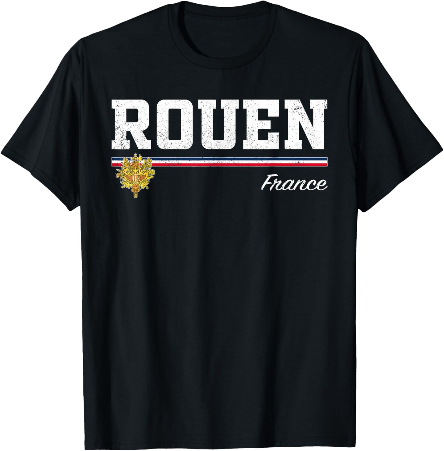 Rouen France T-Shirt - T-Shirt | Black