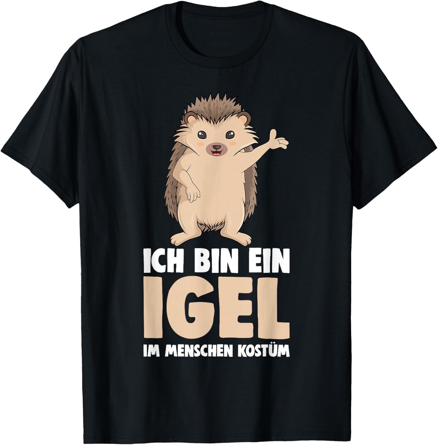 Igel Kostüm Kinder Damen Mädchen Jungen T-Shirt - T-Shirt | Black