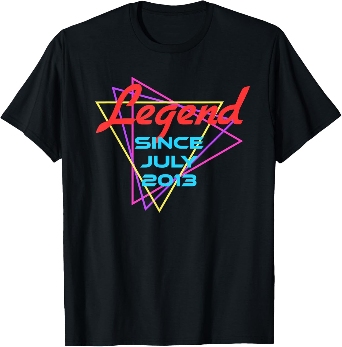 Legend Since July 2013 T-Shirt - T-Shirt | Black