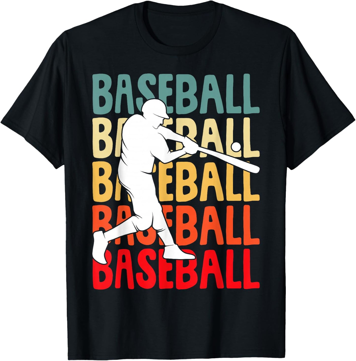 Baseball Men Children Boys T-Shirt - T-Shirt | Black