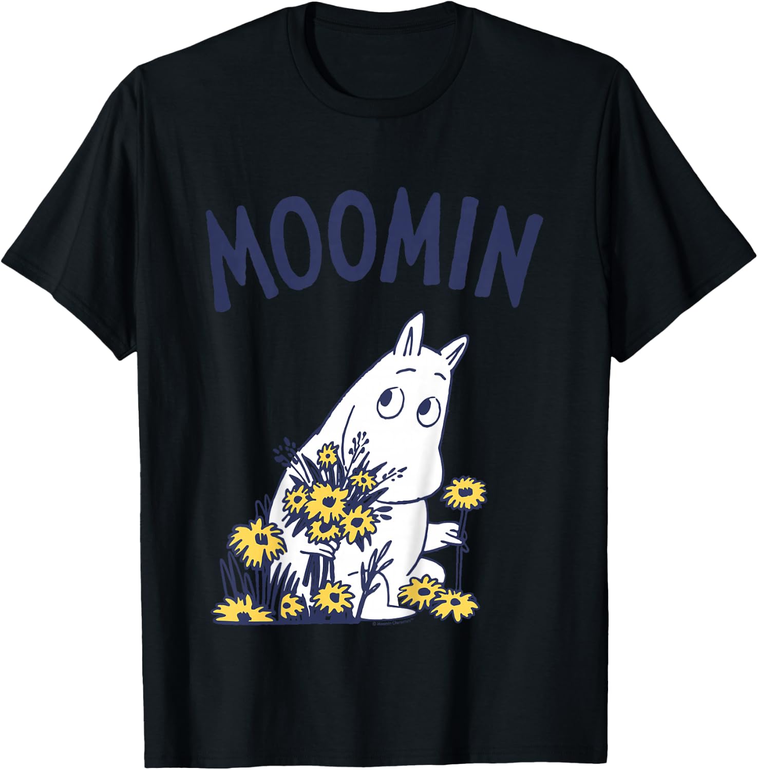 Kids MOOMIN Moomintroll Flowers Kids , white, 2 T-Shirt - T-Shirt | Black