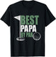 Best Papa By Par Father's Day Golf Shirt Gift Grandpa T-Shirt - T-Shirt | Black