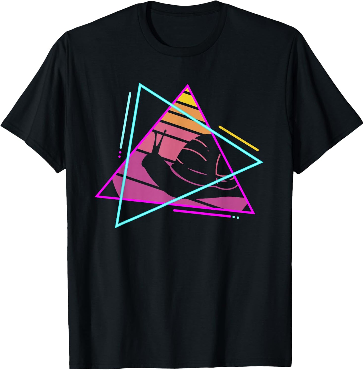 Retro Snail Snails Lover T-Shirt - T-Shirt | Black