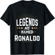 Legends are Named Ronaldo T-Shirt - T-Shirt | Black
