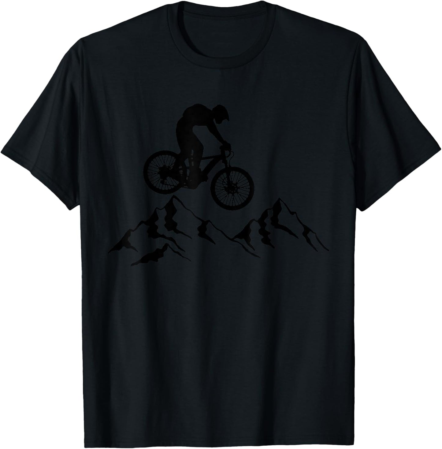 Mountain Bike MTB Biking Downhill Mountain Biker T-Shirt - T-Shirt | Black