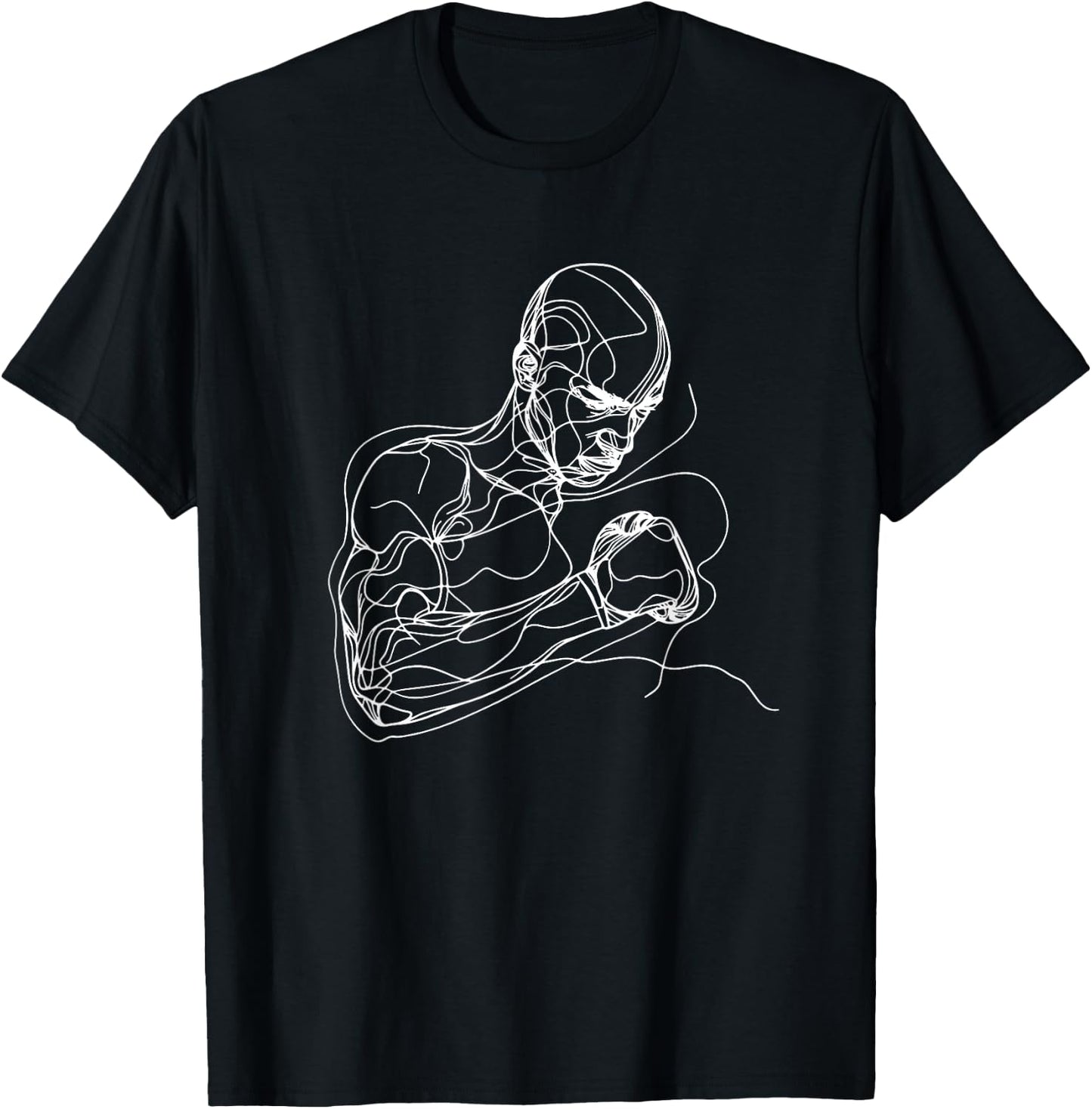 Boxeur Enthousiaste de l'esquisse de boxe T-Shirt - T-Shirt | Black