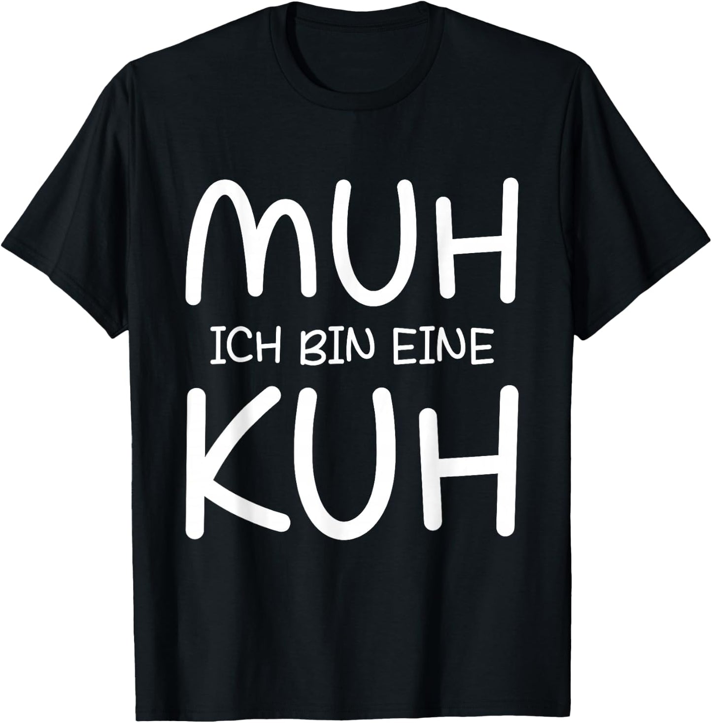 Cow Costume Carnival Costume Cow Muh Ich Bin Eine Kuh , black T-Shirt - T-Shirt | Black