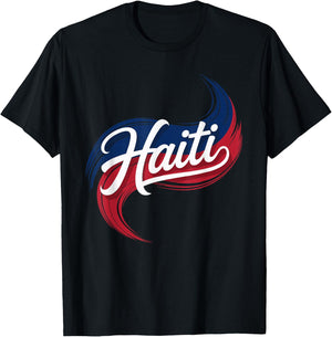 Haiti National Pride Inspired T-Shirt - T-Shirt | Black