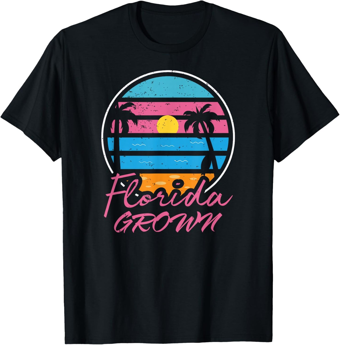 Florida Flo Grown Shirt Miami Orlando Tampa Destin Flag T-Shirt - T-Shirt | Black