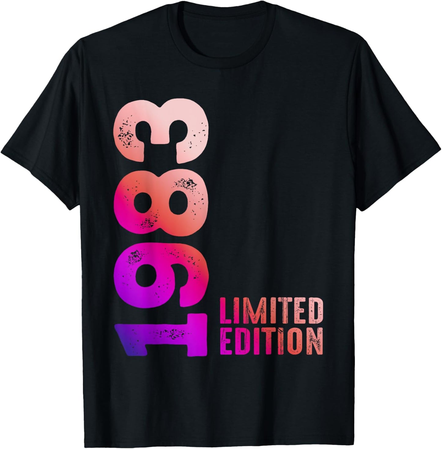 1983 Limited Edition 1983 Birthday Gift , Black, S T-Shirt - T-Shirt | Black