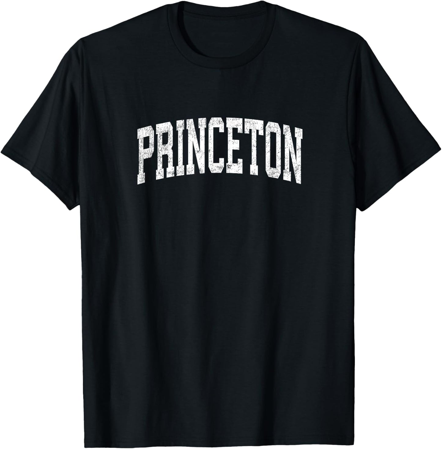 Princeton New Jersey NJ Vintage Athletic Sports Design T-Shirt - T-Shirt | Black