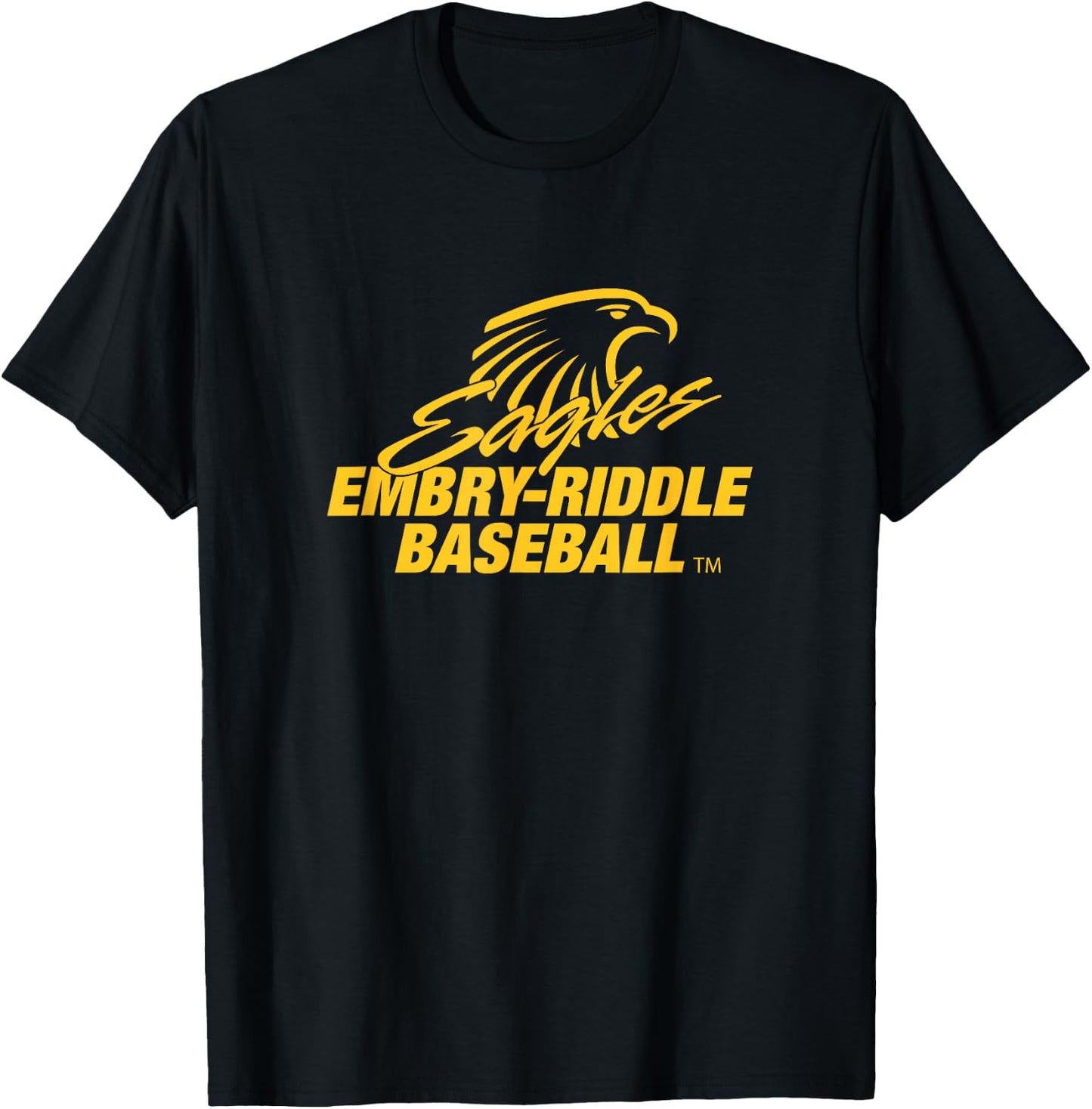 Embry-Riddle Aeronautical Eagles Baseball Sports Fan T-Shirt - T-Shirt | Black