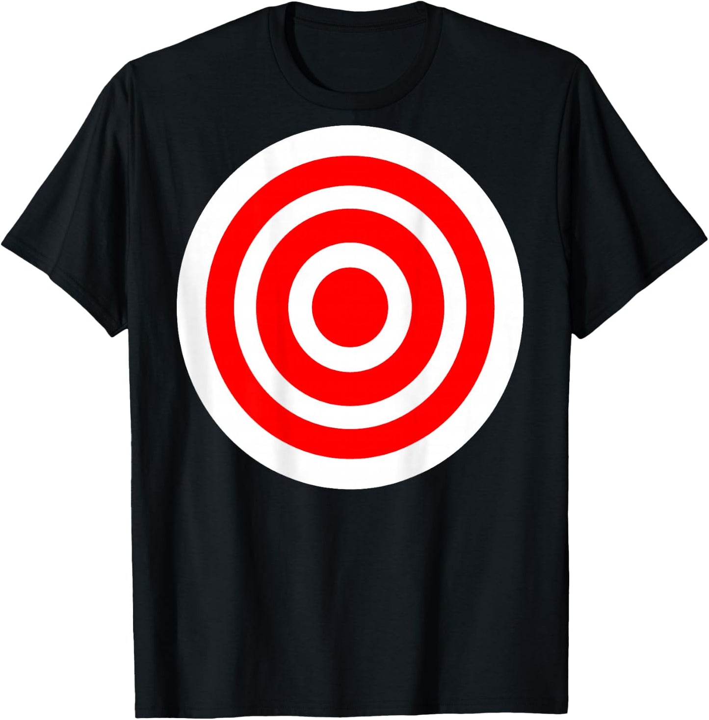 Target T Shirt Funny Printed on The Back Bulls Eye Gift T-Shirt - T-Shirt | Black