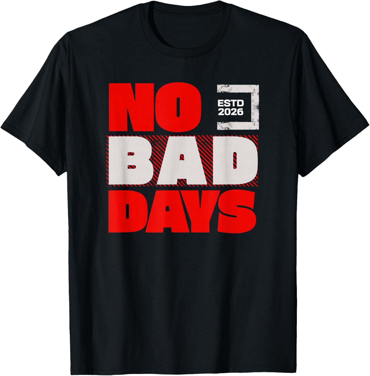 Vibes - Attitude No Bad Days T-Shirt - T-Shirt | Black
