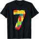7 Year Old Blocks Building Master Builder 7th Birthday T-Shirt - T-Shirt | Black