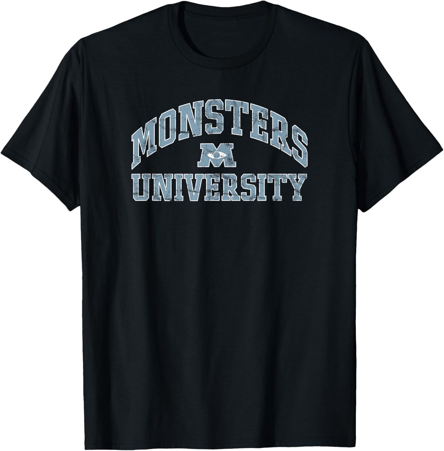 Disney Pixar Monsters University Simple Collegiate T-Shirt - T-Shirt | Black