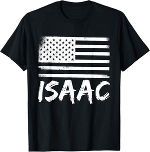 Isaac Birthday Citizenship Personalized Forename Name T-Shirt - T-Shirt | Black
