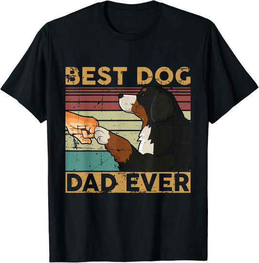 Best dog dad ever Berner Sennenhund T-Shirt - T-Shirt | Black