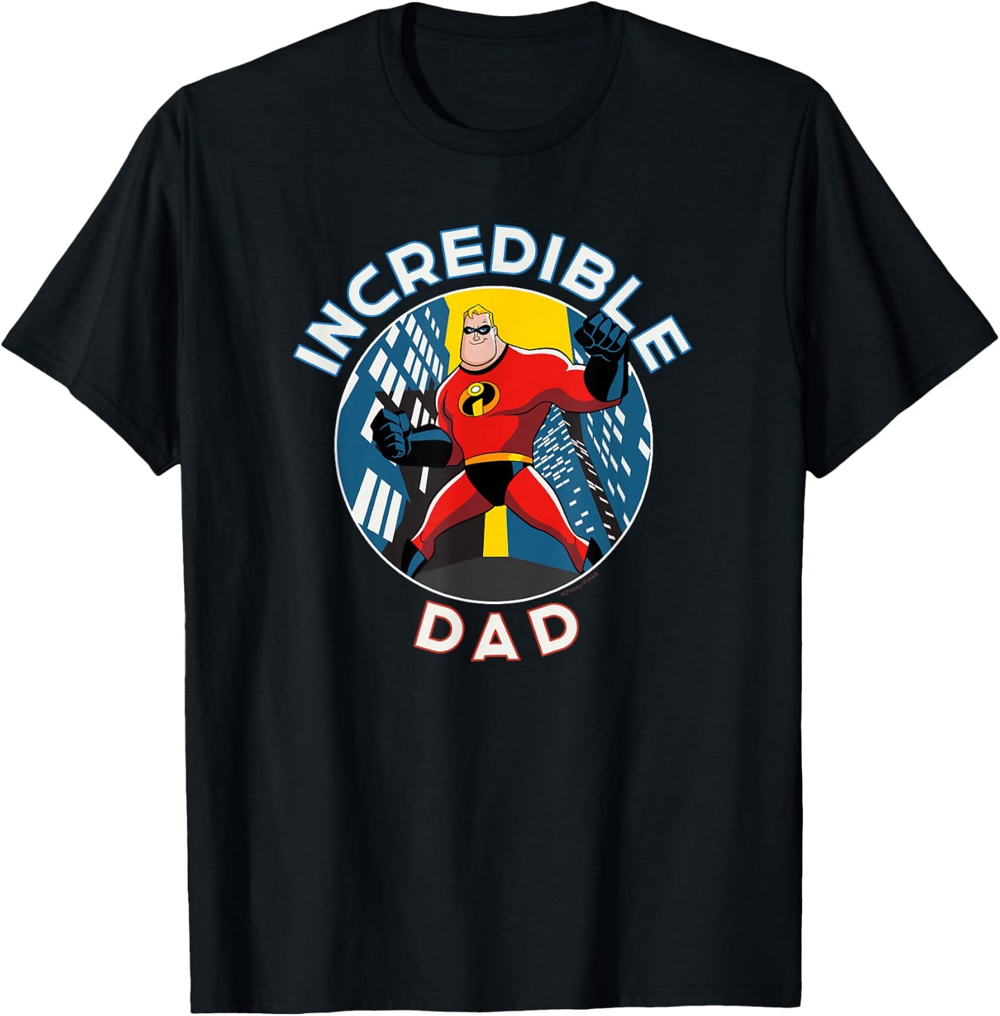 Disney and Pixar's The Incredibles Mr. Incredible Dad Father , black T-Shirt - T-Shirt | Black