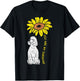 Sunflower Sunshine Poodle Dog Lover Owner Girls Women Gift T-Shirt - T-Shirt | Black