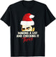Making A List And Checking It Thrice Funny Christmas Saying T-Shirt - T-Shirt | Black