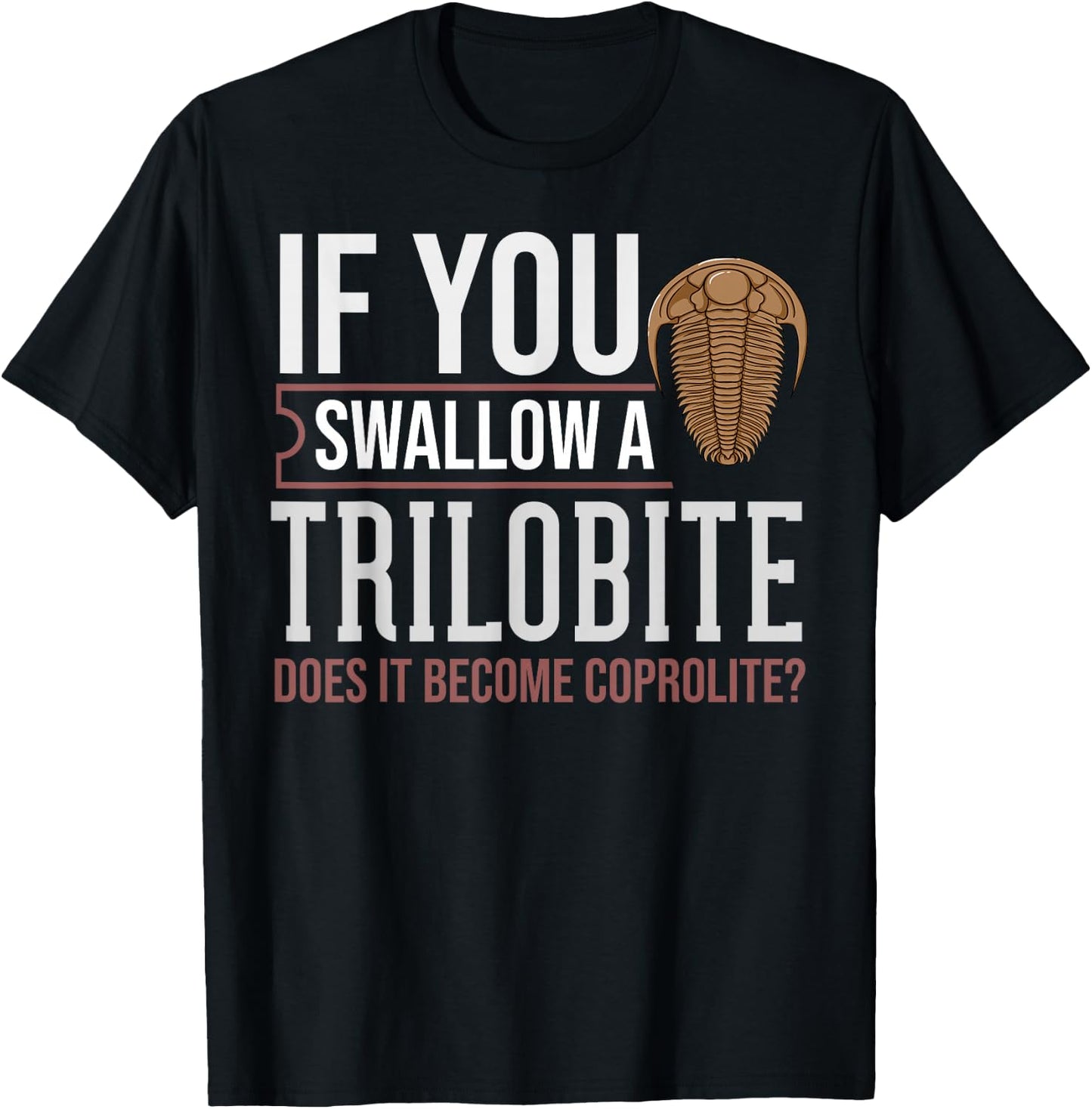 Trilobite Fossil Gift Future Paleontologist Small T-Shirt - T-Shirt | Black