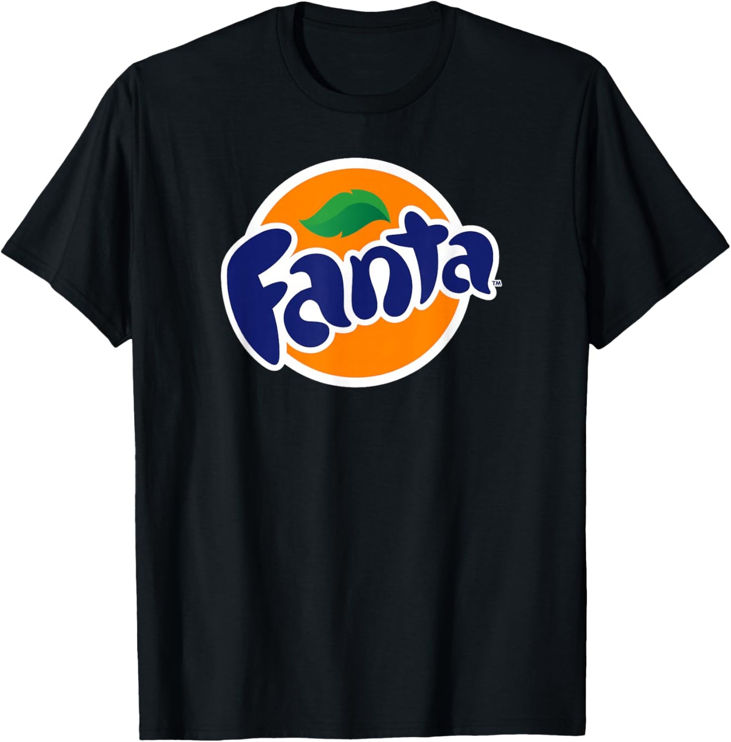 Fanta Circle Logo , Black T-Shirt - T-Shirt | Black