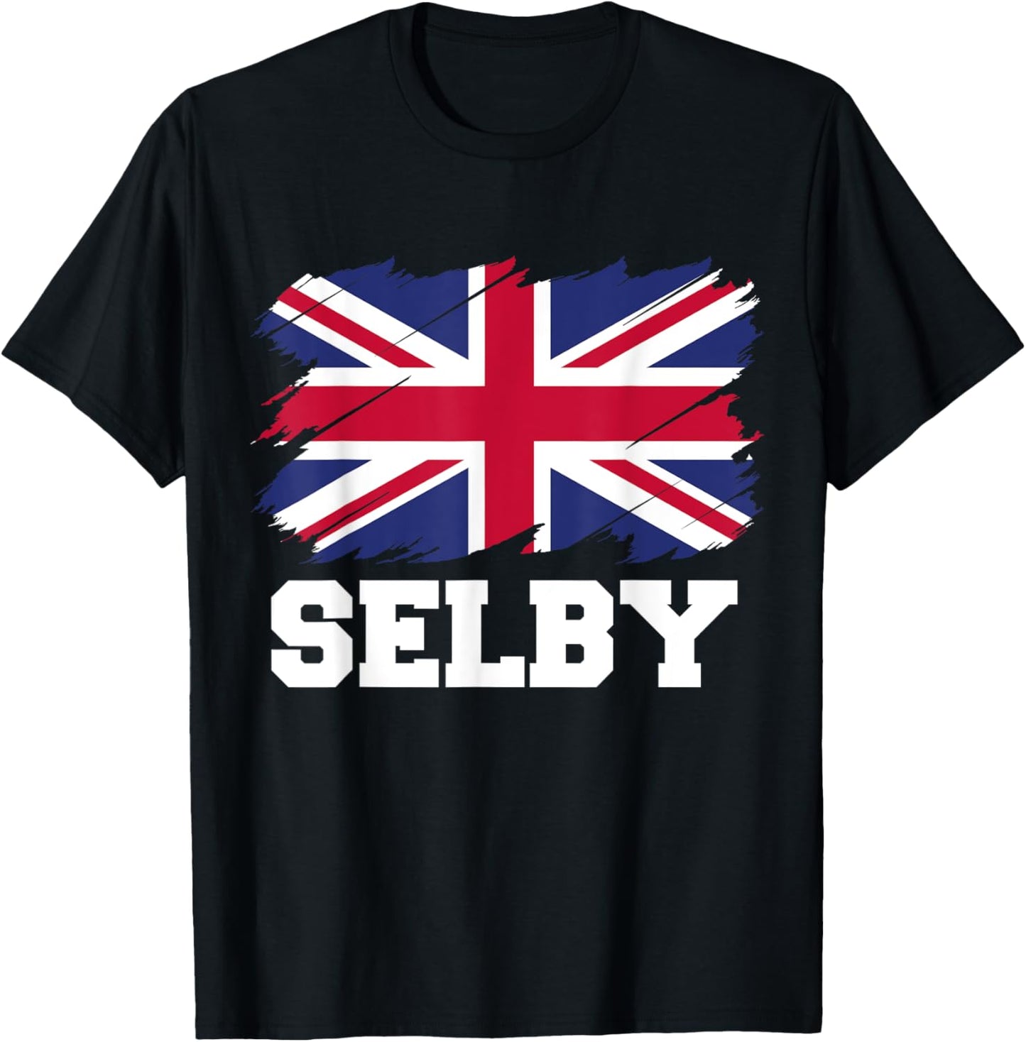 Selby UK, British Flag, Union Flag Selby T-Shirt - T-Shirt | Black