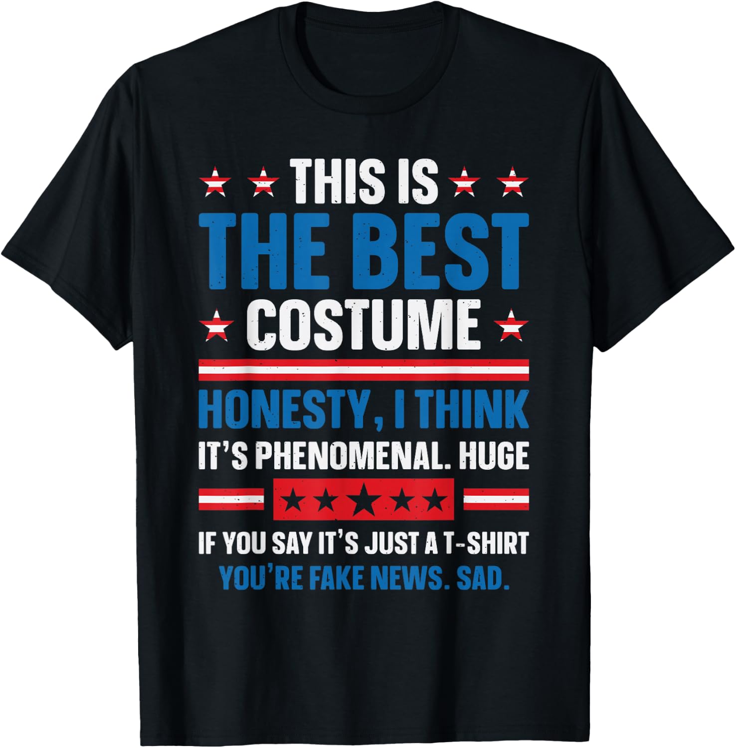 Best Donald Trump Best Trump Halloween Costume , black T-Shirt - T-Shirt | Black