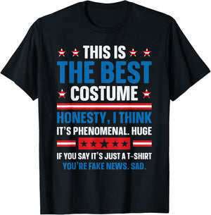 Best Donald Trump Best Trump Halloween Costume , black T-Shirt - T-Shirt | Black