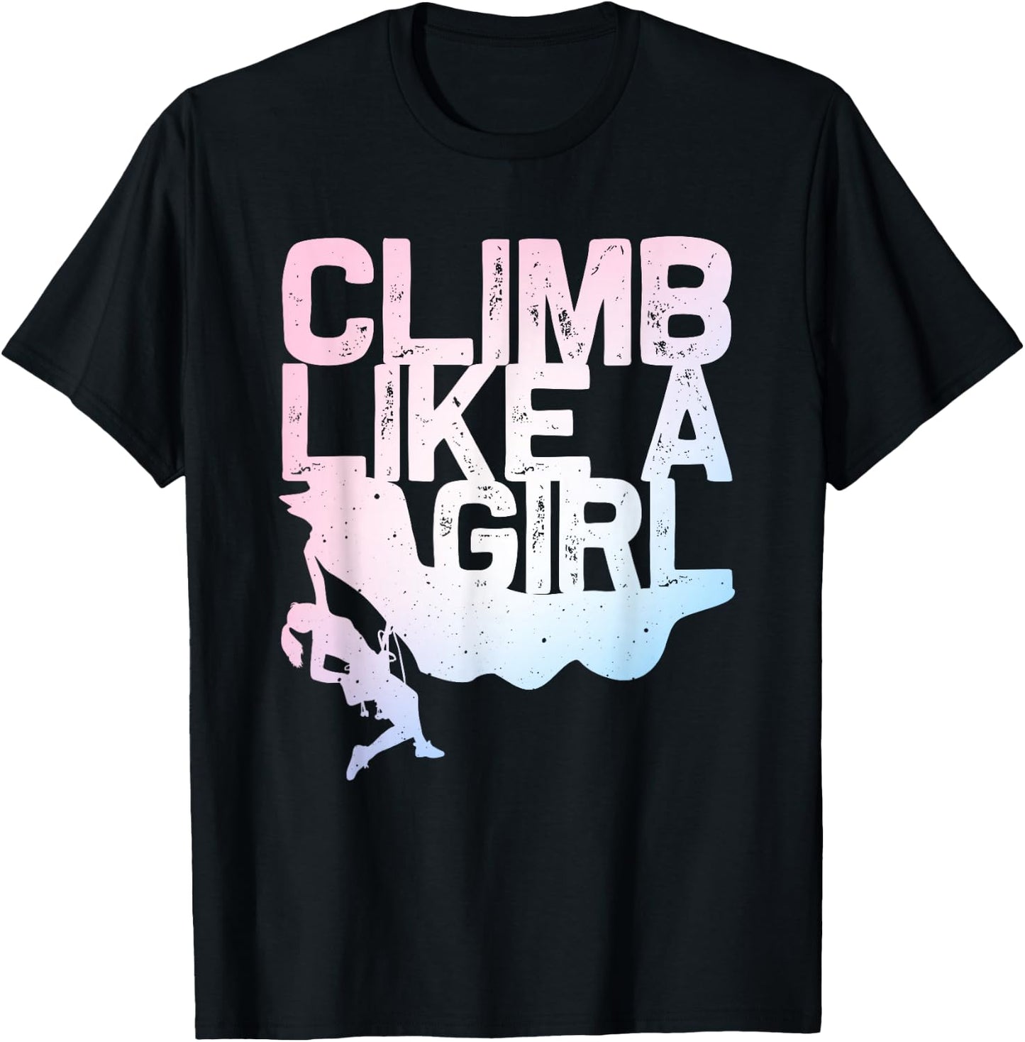 Funny Rock Climbing Design For Girls Women Kids Rock Climber T-Shirt - T-Shirt | Black