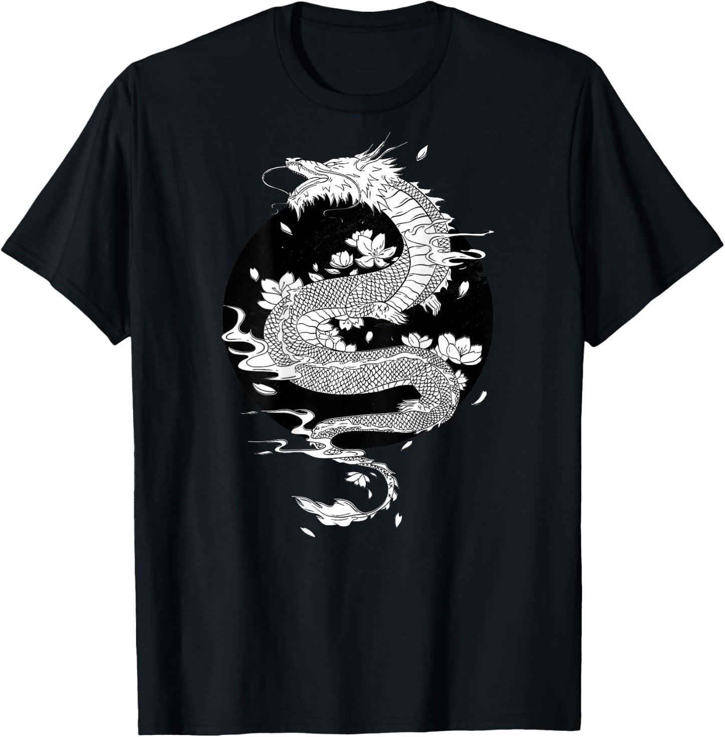 Tattoo Dragon Shirt Japanese Back Fire Dragon T-Shirt - T-Shirt | Black