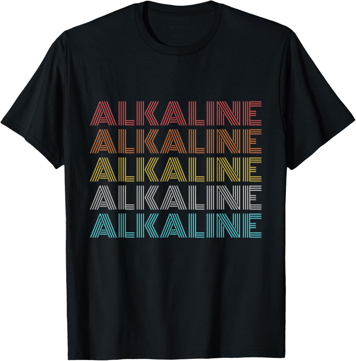Retro Vintage Alkaline T-Shirt - T-Shirt | Black