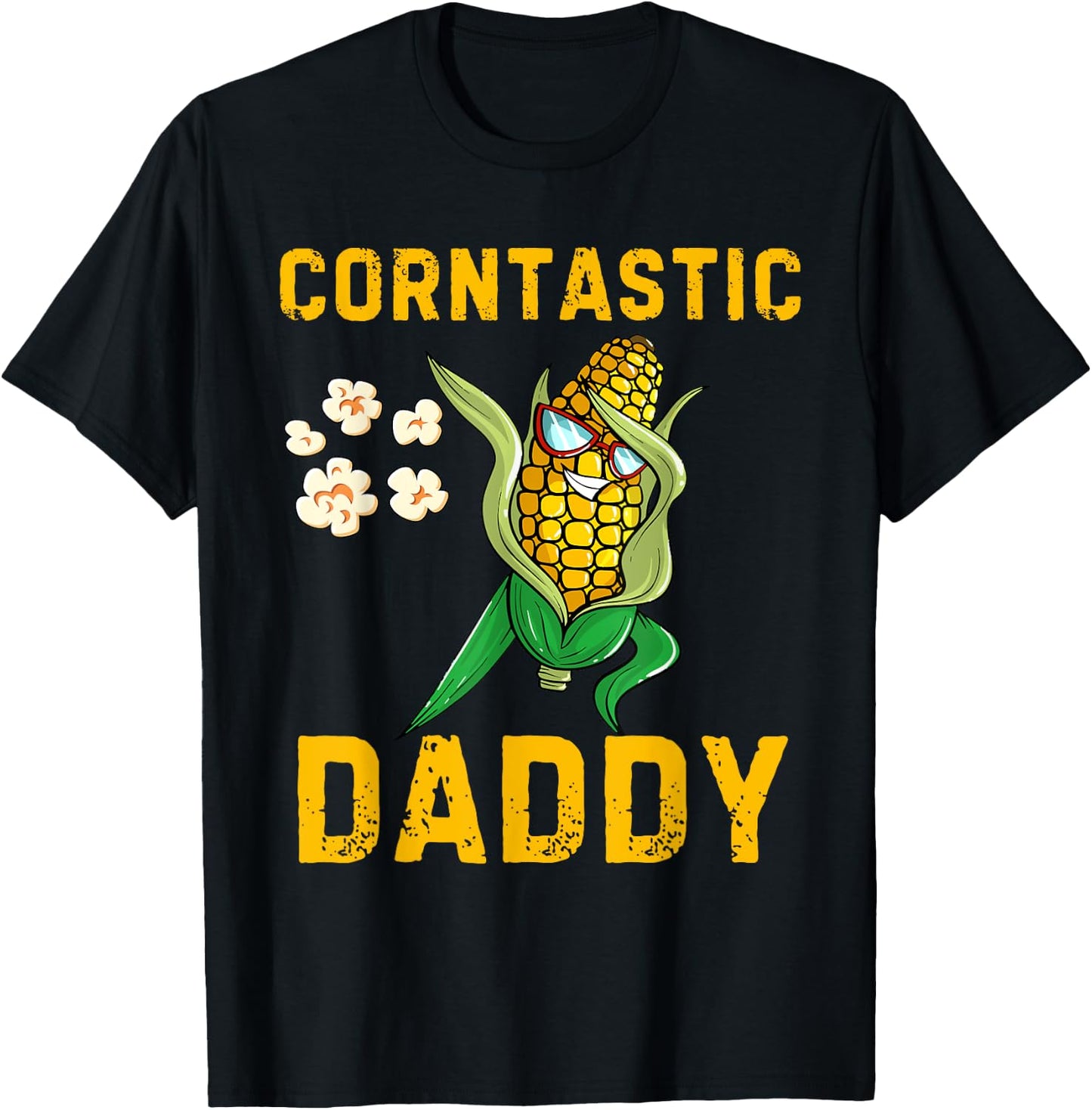 Corntastic Daddy Corn Lover Corn Costume Halloween Costume T-Shirt - T-Shirt | Black