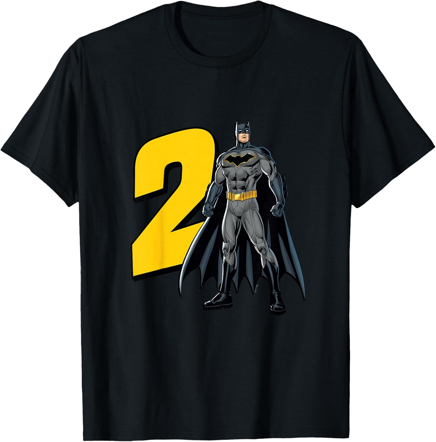 Kids Batman Super Hero 2nd Birthday T-Shirt - T-Shirt | Black