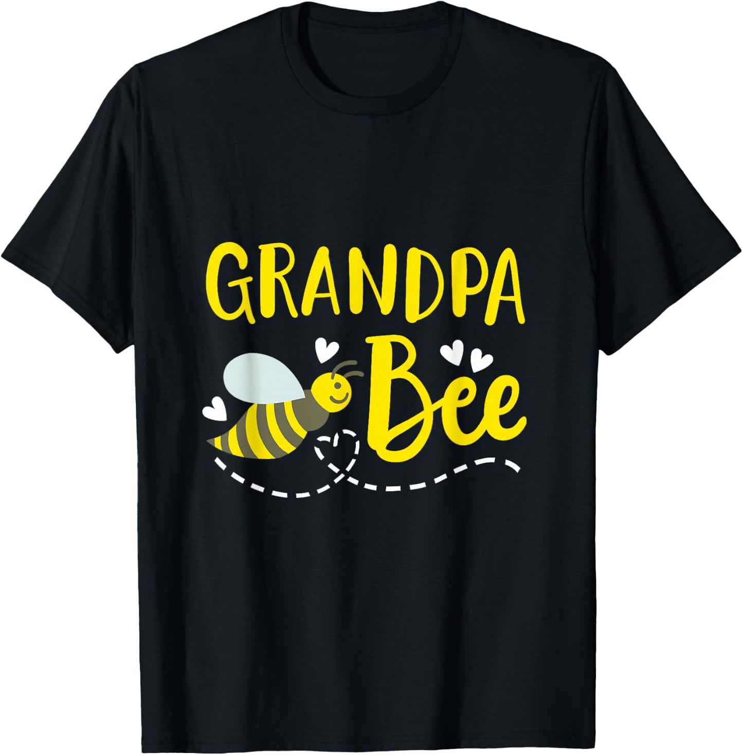 Grandpa Bee Cute Beekeeping Birthday Party Matching Family T-Shirt - T-Shirt | Black