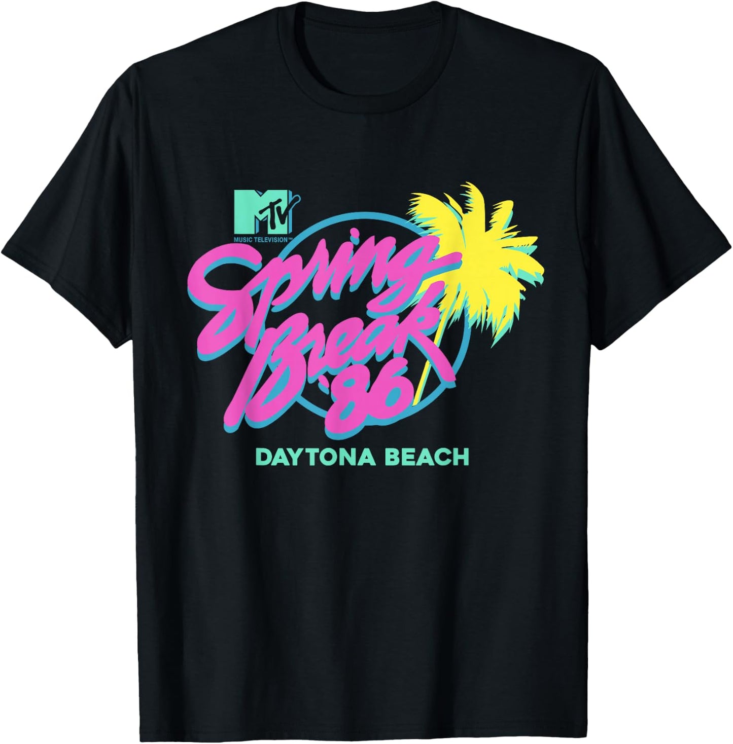 MTV - Spring Break 86 T-Shirt - T-Shirt | Black