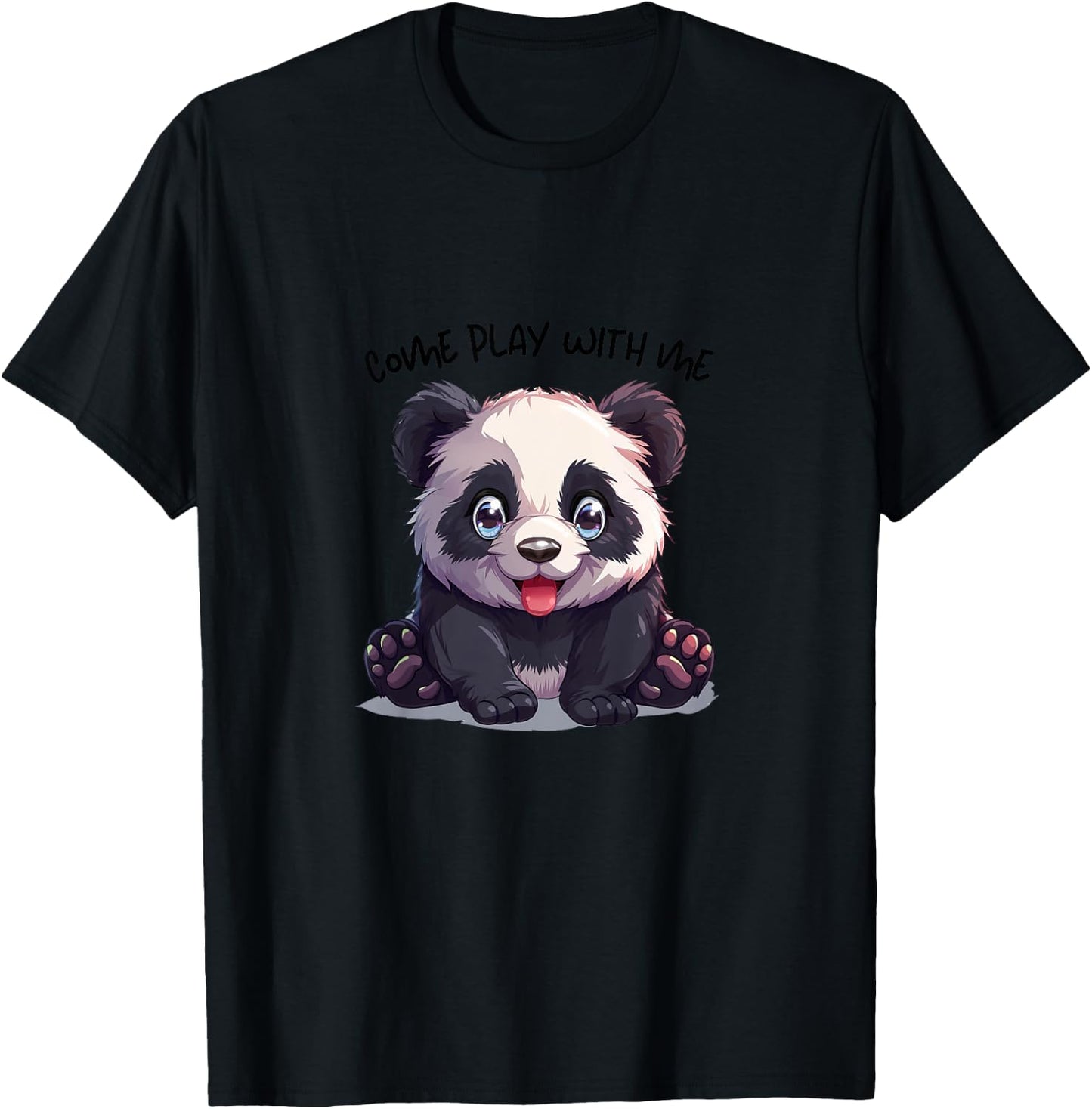 Kinder Panda Panda, Panda ABC, Panda Schlafkleidung, Pandaliebe T-Shirt - T-Shirt | Black