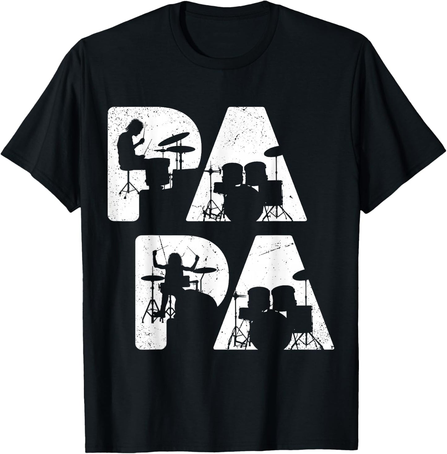 Schlagzeuger Papa Schlagzeug Drummer Vater nur Cooler Lustig T-Shirt - T-Shirt | Black