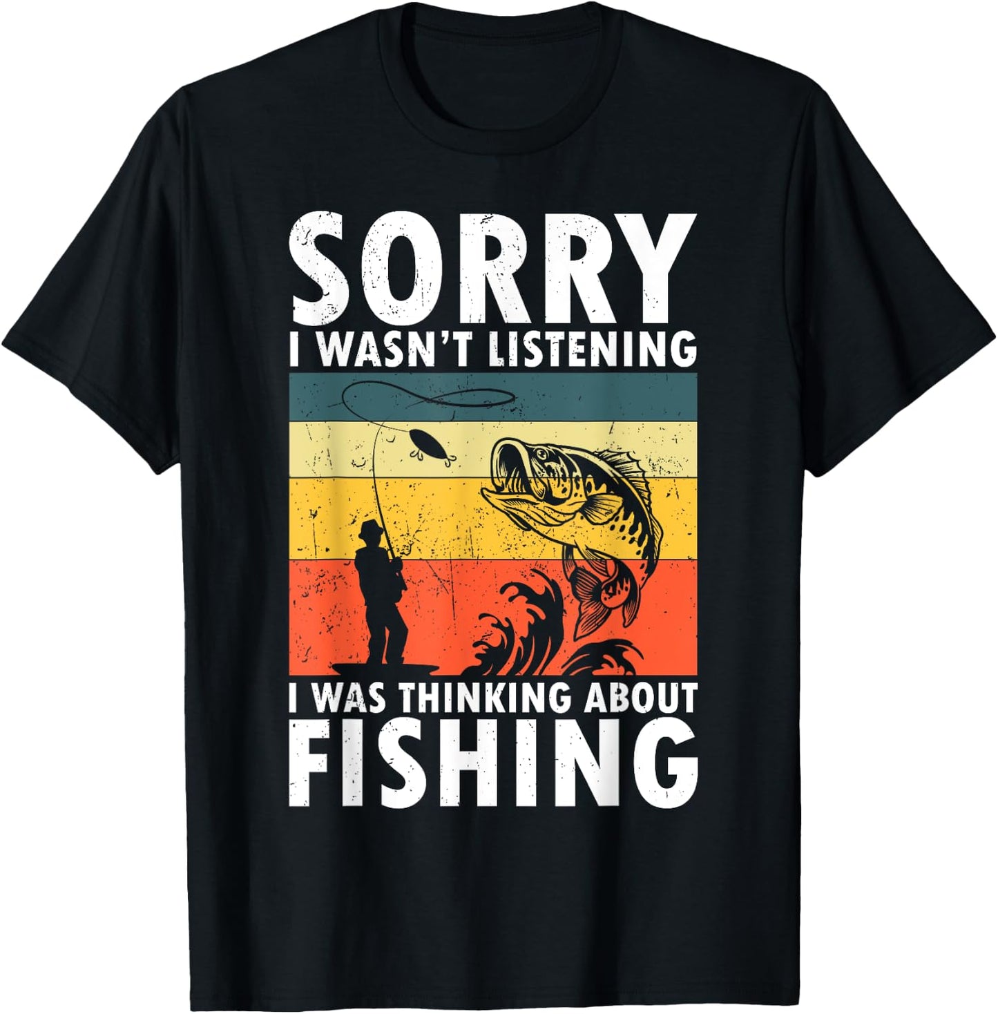 Funny Fishing Design Women Fisherman Fishing Lover T-Shirt - T-Shirt | Black