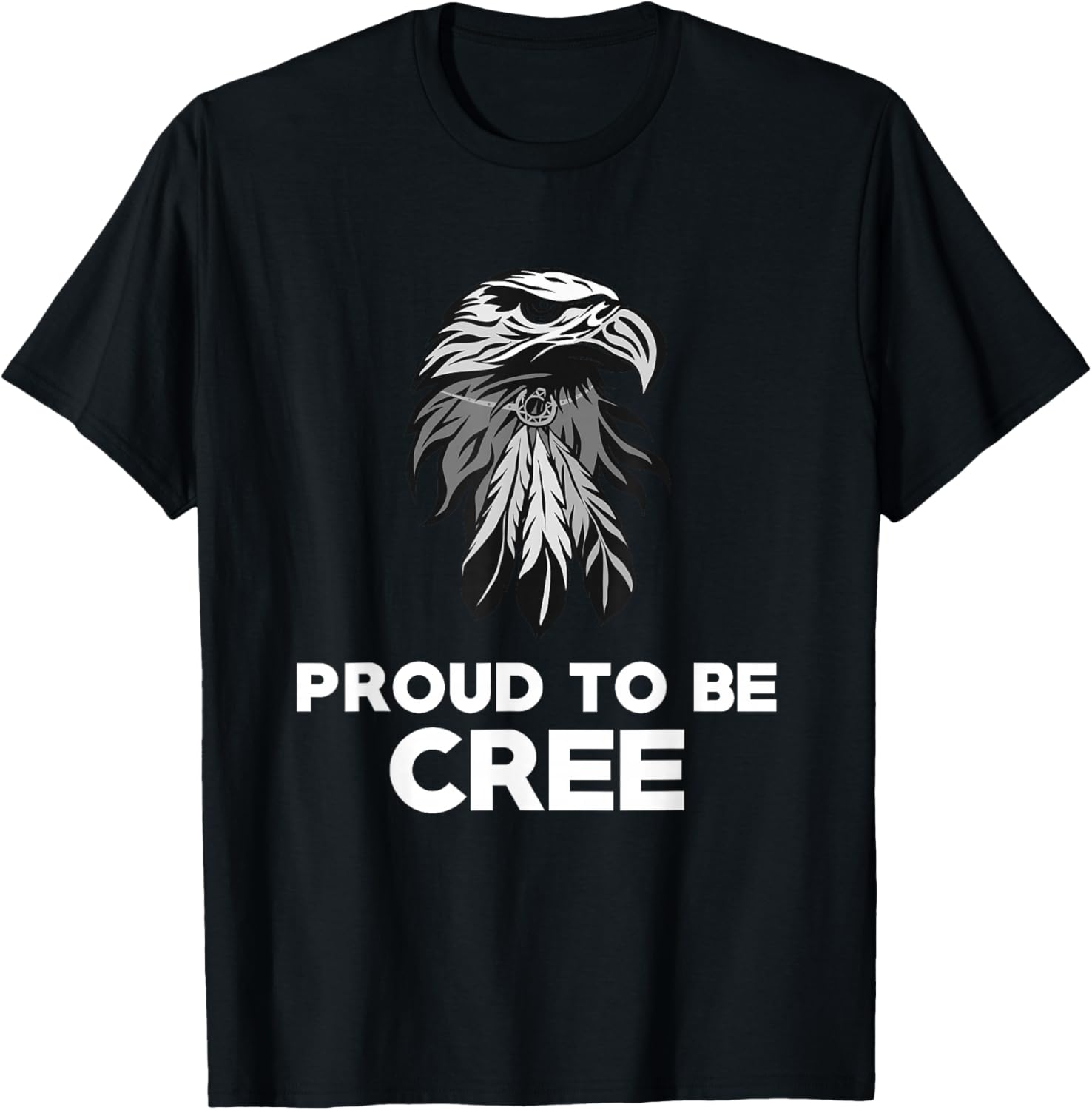 Proud To Be Cree - Native American Pride T Shirt T-Shirt - T-Shirt | Black