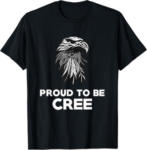 Proud To Be Cree - Native American Pride T Shirt T-Shirt - T-Shirt | Black