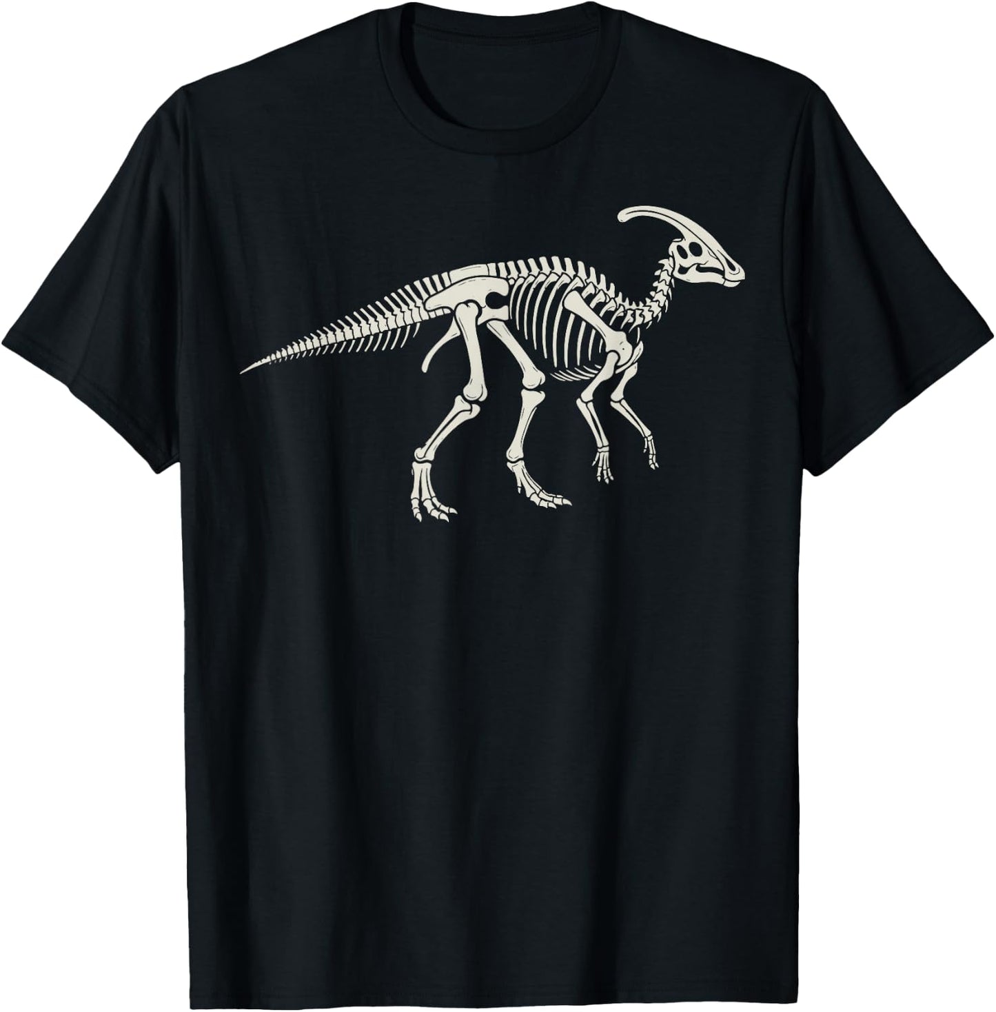 Parasaurolophus Skeleton T-Shirt - T-Shirt | Black