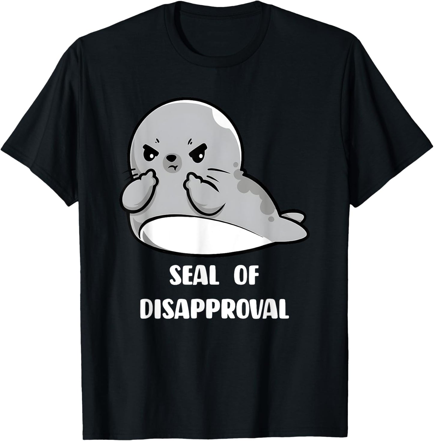 Seal of Disapproval T-Shirt - T-Shirt | Black