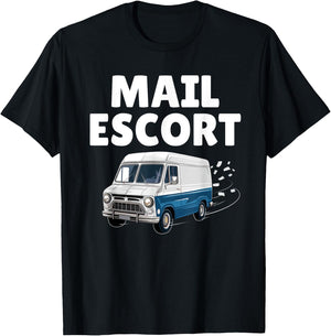 Funny Mailman Design Women Postal Worker Gag Mailman T-Shirt - T-Shirt | Black