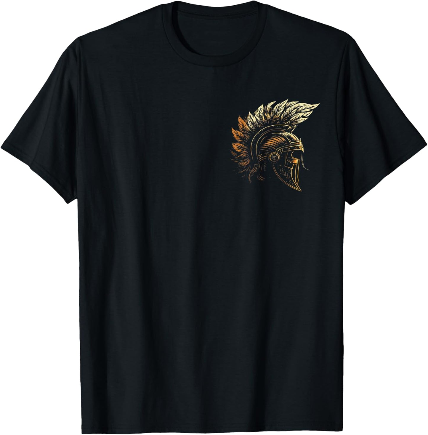 Griechischer Krieger Spartan Leonidas Gladiator Gladiator Helm T-Shirt - T-Shirt | Black