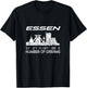 GPS Koordinaten und Skylines deutscher Traumstädte Erwachsene Schwarz Kurzarm S Stadt Essen Skyline Koordinaten Ruhrpott Ruhrgebiet Stadt Essen T-Shirt - T-Shirt | Black