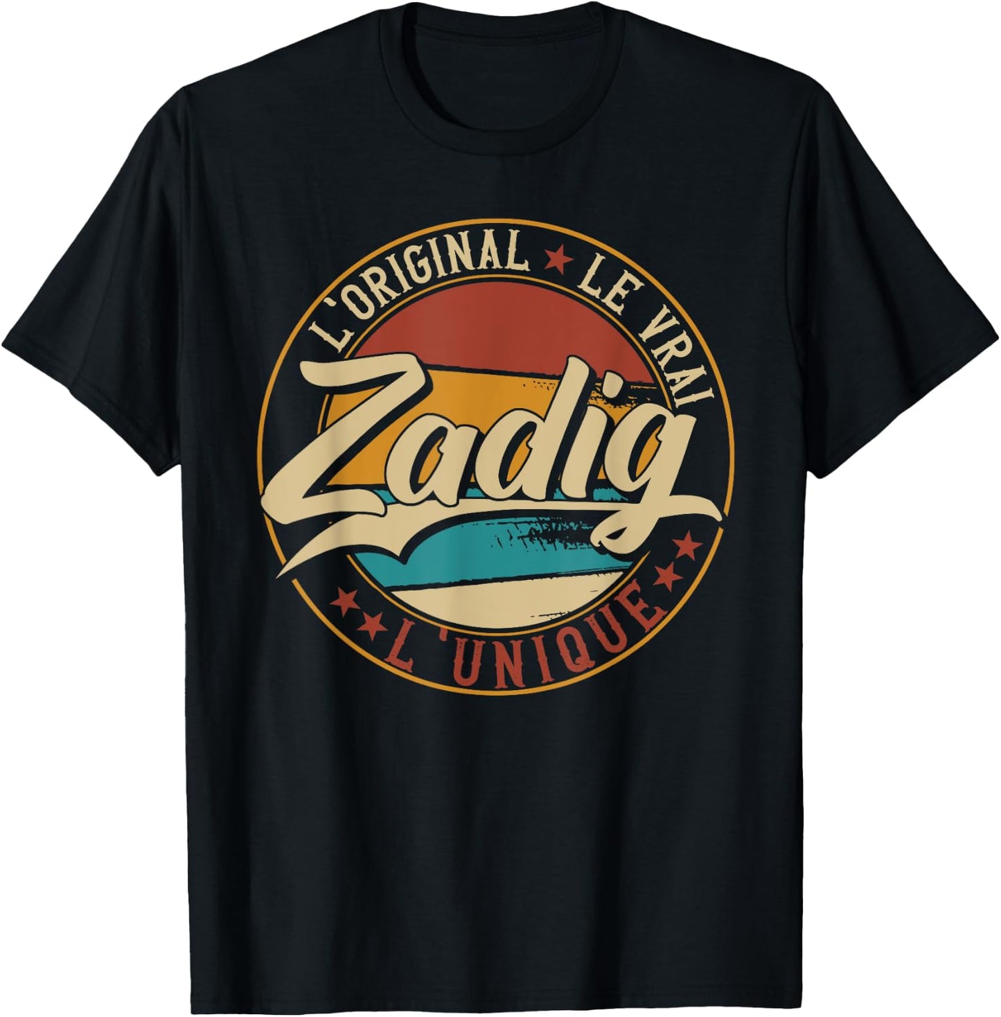 Zadig The Original The True The Unique Men & Boys , Black, S T-Shirt - T-Shirt | Black