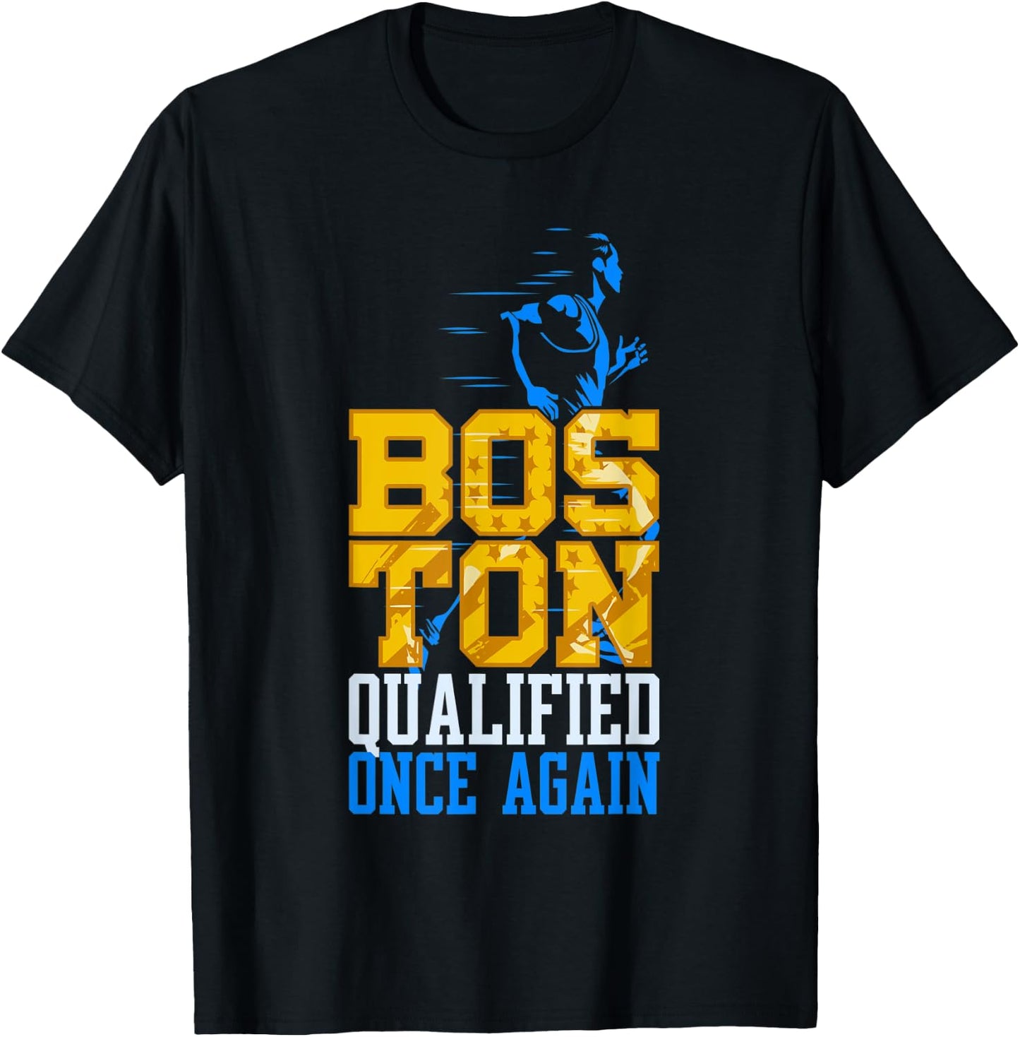 Boston Qualified Once Again Annual Running Training T-Shirt - T-Shirt | Black