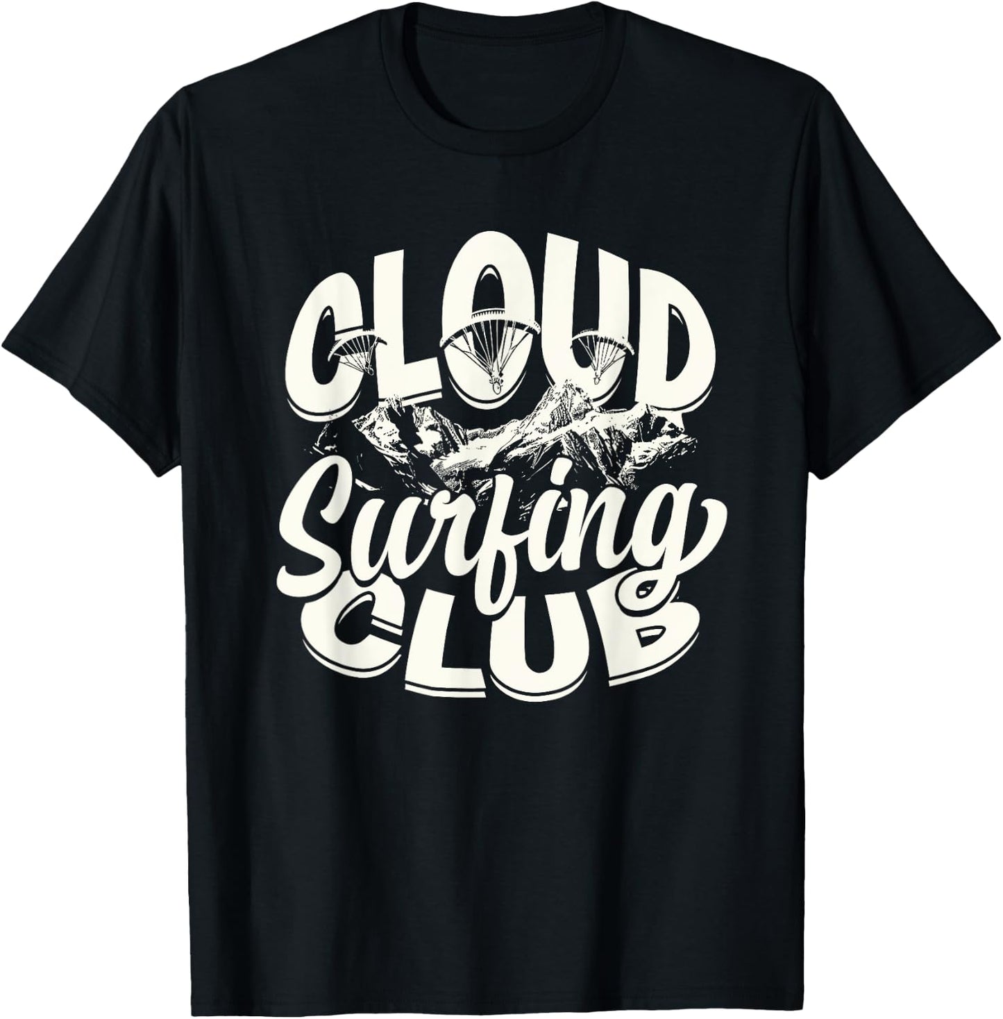 Paramotor Cloud Surfing Club T-Shirt - T-Shirt | Black